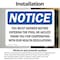 Signmission You Must Shower Before Entering The Pool, 7 in W x Rectangle, Vinyl Decal OS-2PACK-NS-D-57-L-19099 - alternate 3